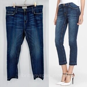 CURRENT/ELLIOTT Ankle Straight Jeans in Loved In Loved Let Out Hem